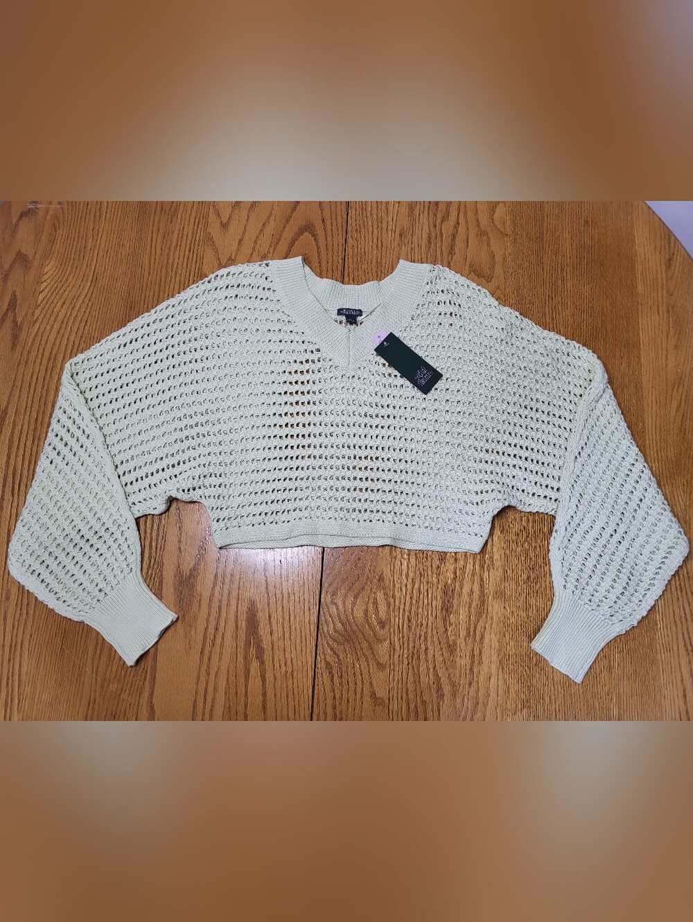 ✨️NEW Wild Fable Open Knit Crop Top sz SML